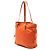 Tote in Tessuto con bordi in Saffiano arancione Prada - vista 2