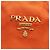 Tote in Tessuto con bordi in Saffiano arancione Prada - vista 5