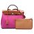 Borsa Hermès Toile Verso Herbag Zip 31 rosa - vista 8
