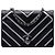Borsa a Tracolla Chanel Small Chevron Lambskin Couture Flap Nera Nero