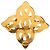 Spilla intrecciata Chanel CC placcata oro D'oro - vista 2