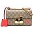 Borsa a tracolla e a spalla Gucci Small GG Supreme Love Padlock beige