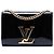 Borsa a tracolla Black Louis Vuitton Vernis Louise Sliding Chain MM Nero