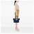 Borsa Blue Prada Vitello Daino Sound Lock - vista 6