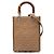 Fendi Sunshine Shopper Tote aus braunem Mini Zucca Präge-Technikgewebe