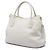 Borsa Tote Convertible con Zip Prada Vitello Daino Bianco - vista 2