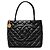 Black Chanel Caviar Medallion Tote Schwarz