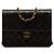 Borsa a tracolla Chanel Small CC in agnello trapuntato nero