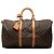Borsa da viaggio Louis Vuitton Monogram Keepall Bandouliere 50 Marrone