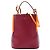 Red Burberry Small Leather Peggy Bucket Bag Satchel