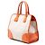 Borsa Prada Saffiano Trimmed Canvas Canapa beige - vista 2