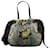 Bow Borsa Prada Tessuto con stampa pitone e fiocco nera Nero