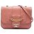 Borsa a tracolla Chanel Small Quilted Sheepskin Front Chain Flap Rosa