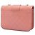 Borsa a tracolla Chanel Small Quilted Sheepskin Front Chain Flap Rosa - vista 2
