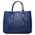 Borsa Prada Medium Saffiano Cuir con Doppio Manico Blu