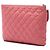 Beauty Case e Clutch Chanel Medium Iridescent Quilted Caviar Rosa - vista 2