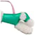 Green Hermès Milo Lambskin and Wool Budy Bag Charm Key Chain  - vue 3