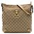 Borsa a tracolla Abbey D Ring in tela GG Gucci beige