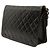 Borsa a tracolla Chanel Medium CC in agnello trapuntato nero - vista 2