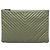 Clutch Chanel Large CC Chevron Calfskin O Case Verde