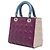 Lady Dior Satchel aus dreifarbigen Cannage-Lammleder in Lila Medium - Ansicht 2