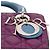 Lady Dior Satchel aus dreifarbigen Cannage-Lammleder in Lila Medium - Ansicht 9