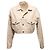 Kurze Cord-Jacke Tan Miu Miu Größe IT 38 Beige - Ansicht 2