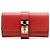 Clutch Hermès Tadelakt Medor 23 vermelha Vermelho
