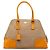 Borsa Prada Cinghiale Trimmed Canapa Dome Gialla Giallo