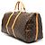 Borsa da viaggio marrone Louis Vuitton Monogram Keepall Bandouliere 55 - vista 2