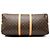 Borsa da viaggio marrone Louis Vuitton Monogram Keepall Bandouliere 55 - vista 3