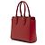Borsa Tote Convertible Prada Soft Calf Trimmed Saffiano Lux Zip rossa Rosso - vista 2