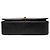 Borsa a tracolla Chanel Medium Quilted Lambskin Full Flap nera Nero - vista 3