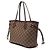Borsa Tote Neverfull PM in Damier Ebene marrone Louis Vuitton - vista 2