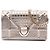Borsa a tracolla Diorama Wallet on Chain in vernice metallizzata Microcannage dorata Dior