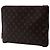 Clutch Louis Vuitton Monogram Etui Voyage MM Marrone - vista 2