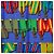 Sciarpa in seta blu Hermès Les Sangles 90 Scarves - vista 7