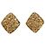 Orecchini a clip Chanel CC placcati in oro e diamanti D'oro