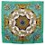 Sciarpa in seta Hermès Luna Park Green 90 Scarves Verde