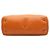 Orange Gucci Medium Calfskin Bamboo Shopper Satchel - view 3