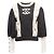 Schwarz-Weiß Chanel 2021 Metiers d'Art Woll- und Kaschmir-CC-Pullover Größe FR 38