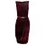 Burgundy Alexander McQueen Samtkleid mit Gürtel Größe IT 40 Rot