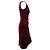 Burgundy Alexander McQueen Samtkleid mit Gürtel Größe IT 40 Rot - Ansicht 2