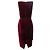 Burgundy Alexander McQueen Samtkleid mit Gürtel Größe IT 40 Rot - Ansicht 3