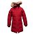 Abrigo puffer con capucha con ribete de pelo rojo Canada Goose Talla US S Roja - vista 2