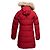 Abrigo puffer con capucha con ribete de pelo rojo Canada Goose Talla US S Roja - vista 4