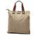 Tote Verticale Gucci GG Canvas Web marrone