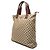 Tote Verticale Gucci GG Canvas Web marrone - vista 2