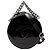 Borsa satchel Chanel Black Patent Round As Earth Nero