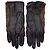 Chanel Pelz- und Lederhandschuhe Braun & Schwarz Größe 6.5 - Ansicht 2